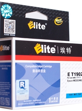 埃特（Elite） E T1902 蓝色墨盒 (适用爱普生 ME303/ME401)