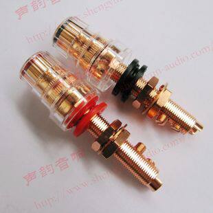 美国CMC 纯紫铜858-L-CUR高档音箱接线柱香蕉母座 音响接头