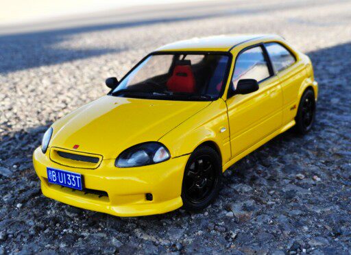 1:24FUJIMI富士美HNDA本田CIVIC喜美EK9 TYPE R汽车民用模型代工