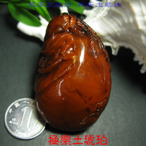 天然老蜜蜡吊坠钱袋比批发价还要便宜