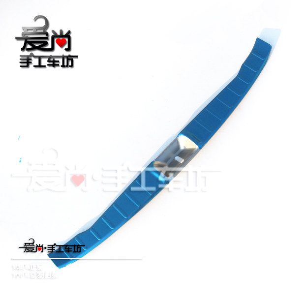 12-15款标致4008改装专用内置后护板后饰条不李箱尾箱饰条贴亮条