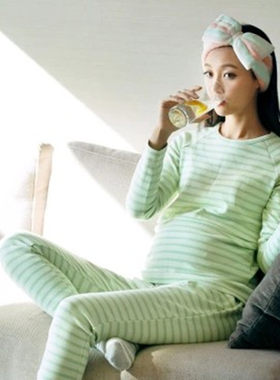假两件孕妇哺乳月子服