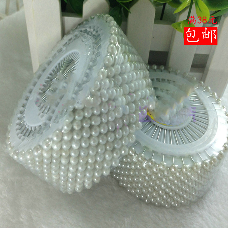 白色DIY珠针 珍珠大头针定位珠针 十字绣珠针 480只针 满38元包邮