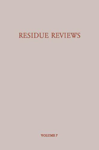 【预售】Residue Reviews/Ruckstands-Berichte: Residues ...