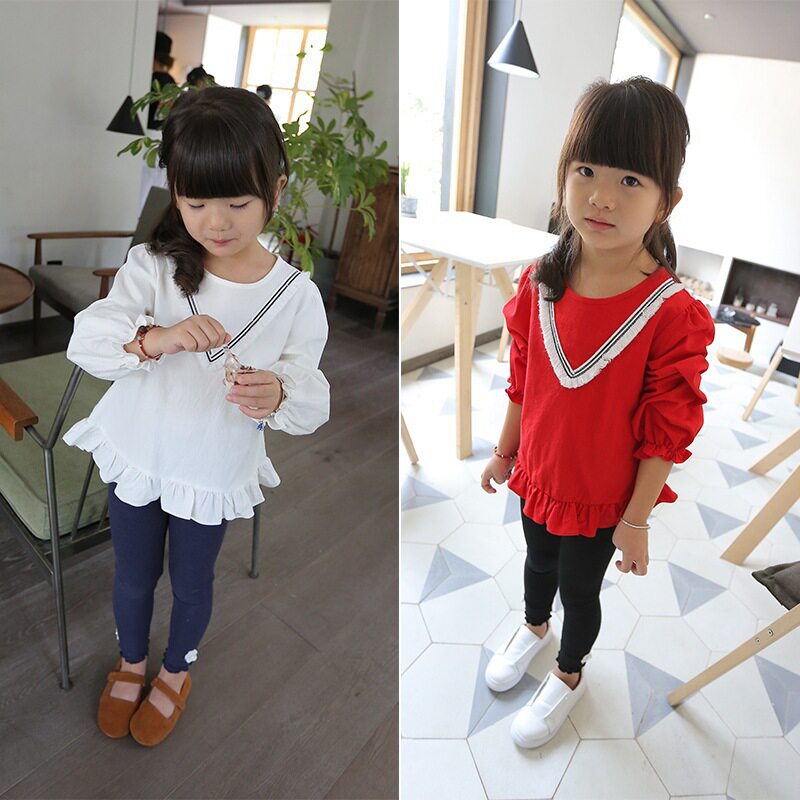 Chemise fille à manche longue - Ref 2087263 Image 1