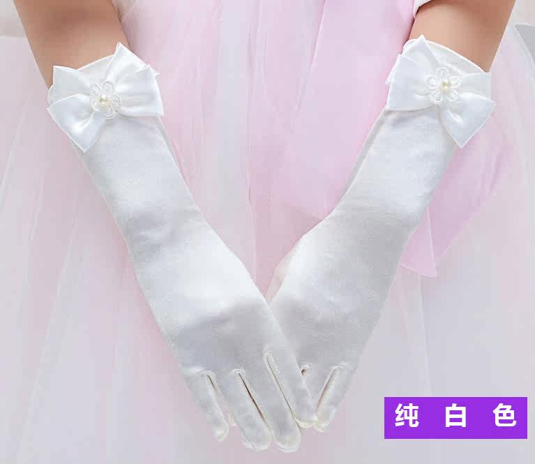 Gants pour fille en satin - Ref 2149680 Image 1