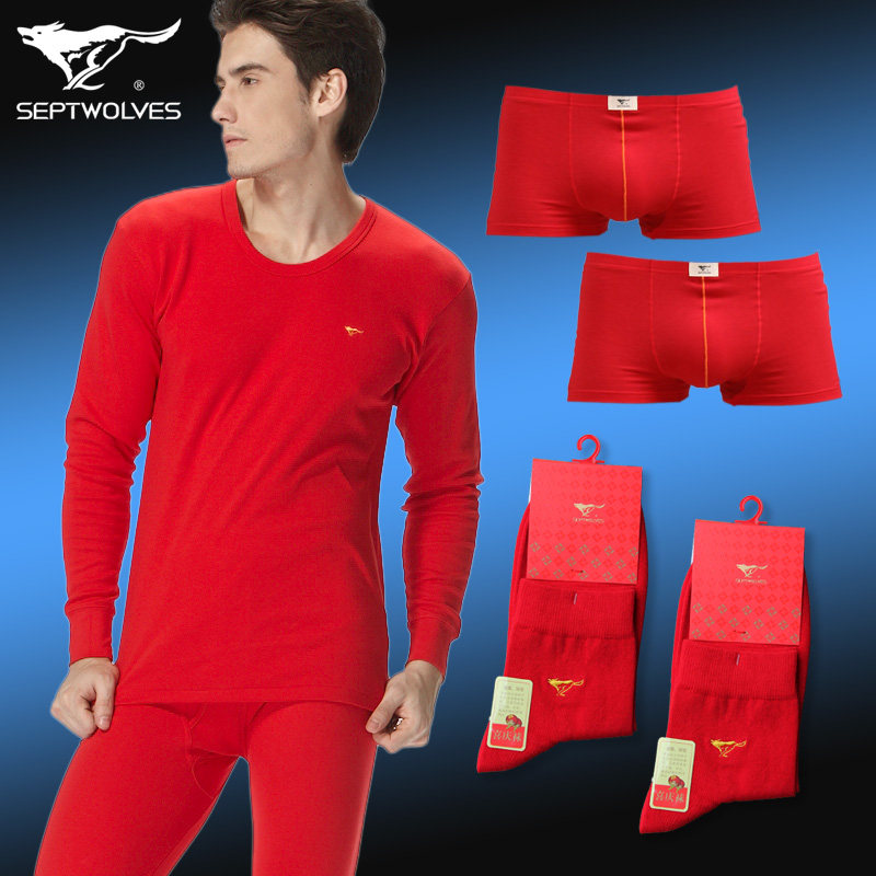 Sous-vêtement thermo jeunesse SEPTWOLVES simple en coton - Ref 751217 Image 1