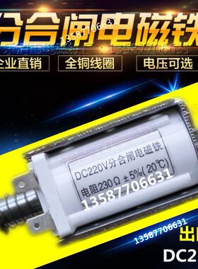 分合闸电磁铁dc220v 230欧131欧 12V24V110V220V VS1 zn85-40.5