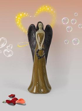 陶瓷天使库存尾货特价工艺摆件