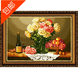 尚美绒绣 毛线绣 半针绣 绒线绣 静物系列 芳香的美酒(小) 正品