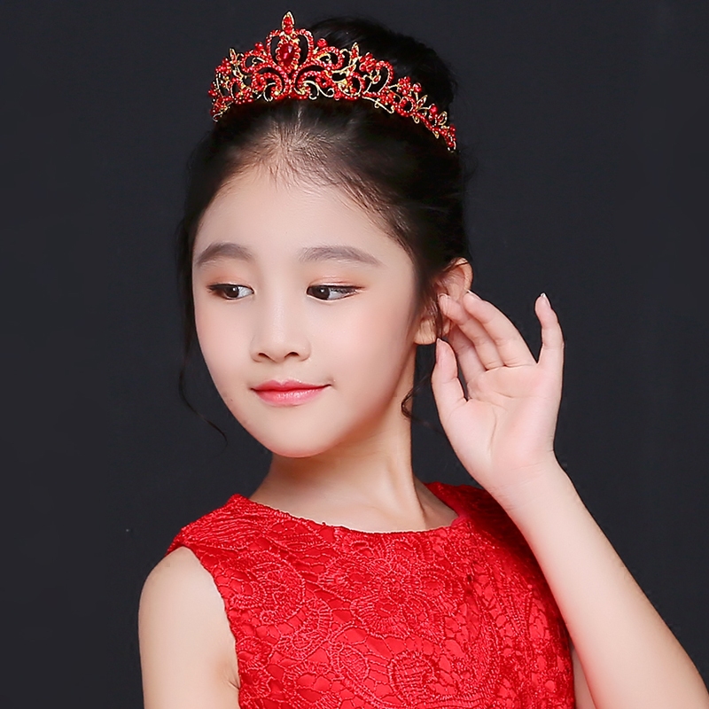 儿童皇冠发饰女童配饰手工发饰公主皇冠儿童发饰万圣节演出头饰