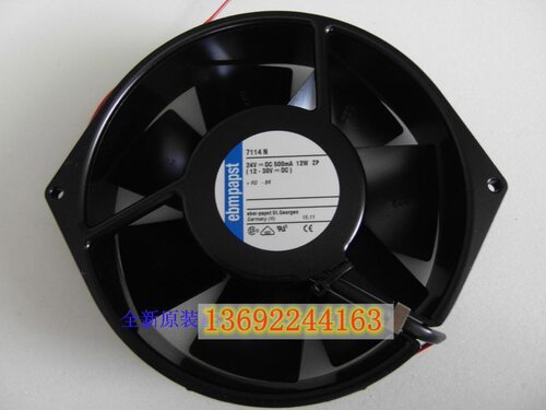 全新原装ebmpapst 7114N 24V 12W 500mA 15038 全金属散热风扇