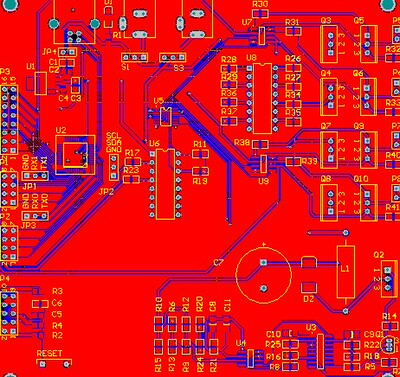 C8051F340 4通道功能性电刺激电路图pcb TLP627 AD5308 TL1451