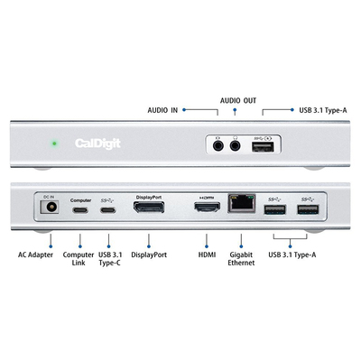 MacBook pro CalDigit USB-C扩展坞Type-C适配器HDMI 网口.