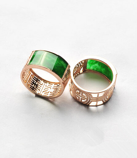 正品翡翠a货大翡翠戒指环戒指