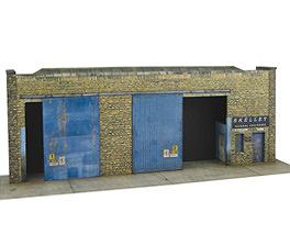 17687150火车建筑场景纸模型