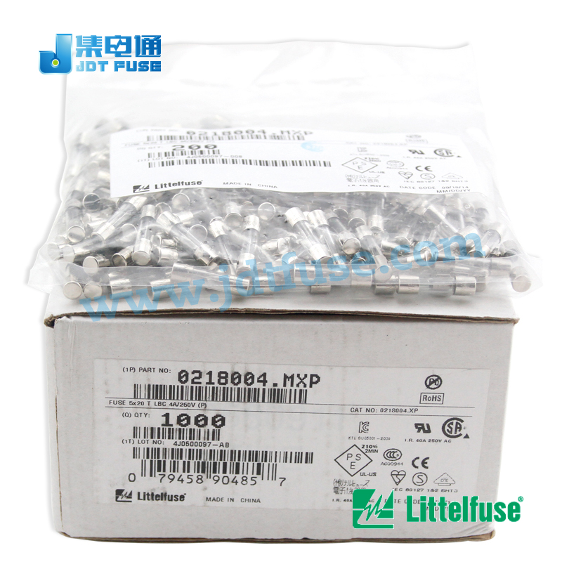 5*20力特littelfuse玻璃保险丝0218004.MXP不带引线250V4A保险管