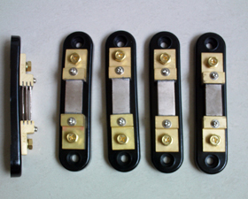 FL-2直流分流器100A75mV 高精度100mV全锰铜带塑胶底座150MV 50MV