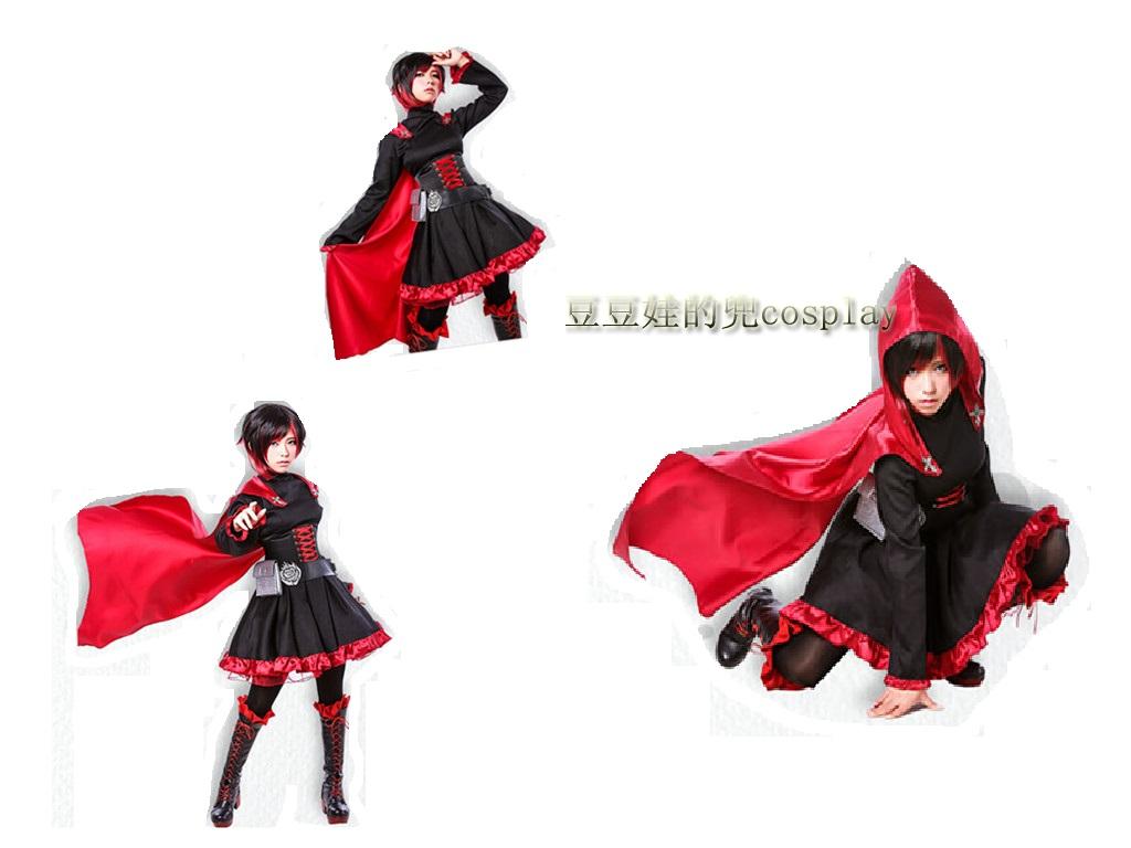 cosplay动漫RWBY四色战记RedTrailerRuby小红帽战斗服免邮定制