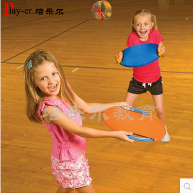 运动弹圈组合莱卡幼儿园儿童运动健身球拍幼儿园户外魔盘弹弹圈