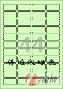 不干胶/A4打印不干胶标签纸/爱雷博浅绿色CL544G-100张