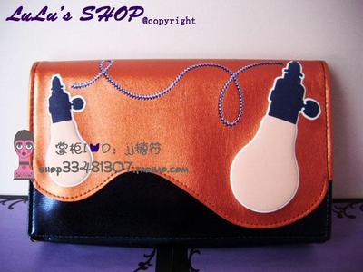 Benefit贝玲妃Betty&Lena灯泡设计化妆包手拿包收纳包带镜子