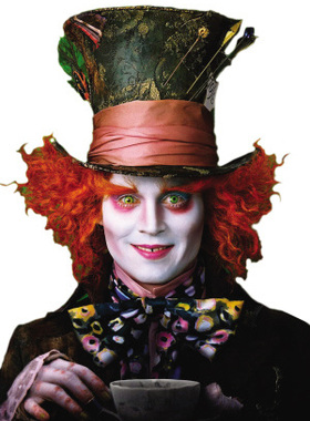 爱丽丝梦游仙境 疯帽子 泰兰特  Mad Hatter 橘色 cosplay假发