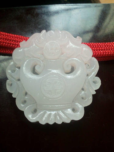 天然阿富汗白玉精品双面貔貅花瓶平安吊坠 保平安项链 - 封面