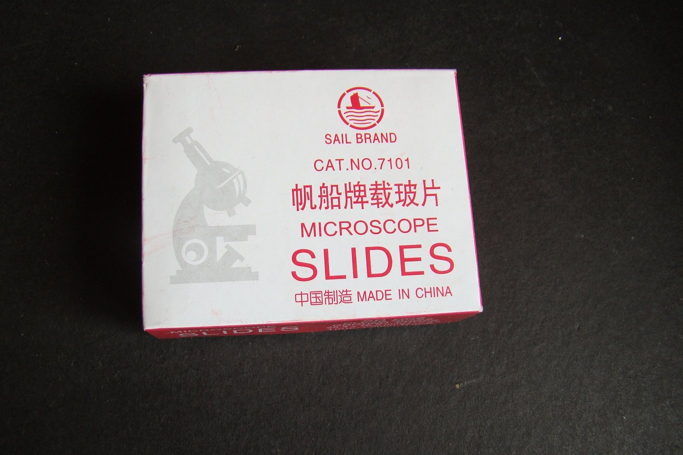 免洗 载玻片 显微镜配件 帆船牌 玻璃载玻片7101型 一盒50片