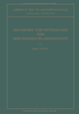 【预订】Biochemie Und Physiologie Der Sekund...