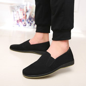 开车鞋 老北京布鞋 平底圆头中老年黑布鞋 春夏软底工作鞋 男鞋 单鞋