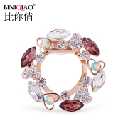 Scarf buckle upscale female Korean brooch shawl chain Crystal brooch pin fashion scarf buckle dual-use