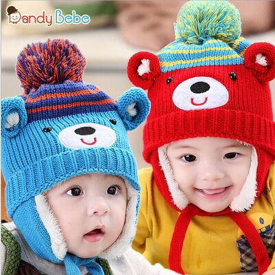 韩版冬季加绒毛线帽