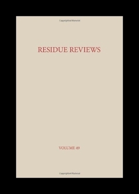 【预售】Residue Reviews: Residues of Pesticide