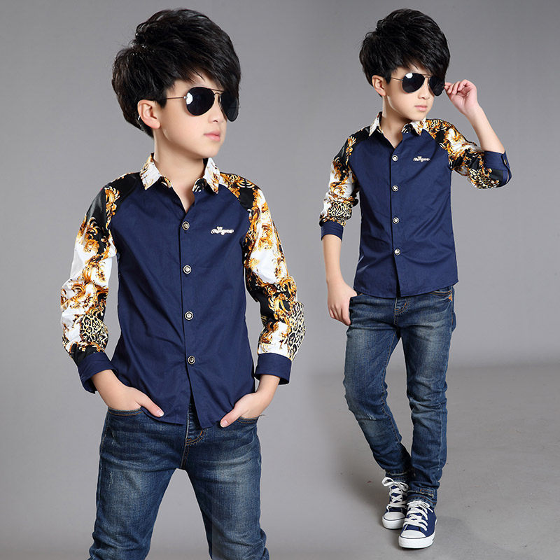 Chemise garcon à manche longue - Ref 2075961 Image 1