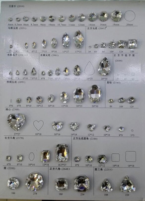 水晶配件裸石18x25mm，13x18mm，diy，替补钻，修补鞋花掉钻问题
