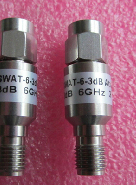 DC-6GHz 3dB 2W SMA接头 RF 射频微波同轴固定衰减器 带测试图片
