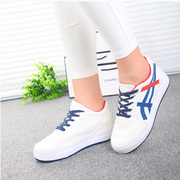 Special offer increased canvas Korean shoes women clearance casual women's shoes wave thick-soled platform student shoes