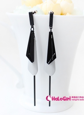 韩国NUANCE正品饰品 时尚长款耳环防过敏耳坠气质耳饰耳钉女N085