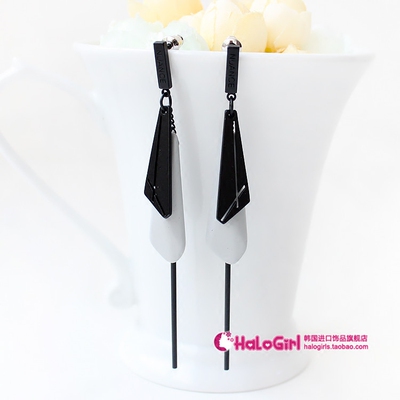 韩国饰品时尚风防过敏长款耳环