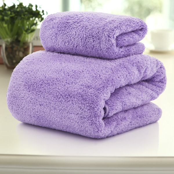 鑫泉 珊瑚绒浴巾 优惠券折后￥24.9包邮（￥29.9-5）送两条毛巾