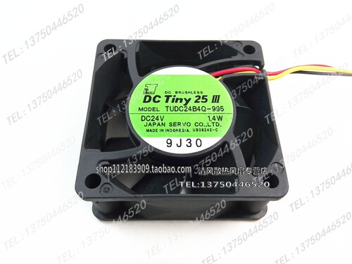 伺服 SERVO 24V 0.07A 1.4W TUDC24B4Q-995 6025 6CM 变频器风扇