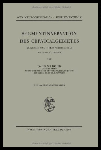 【预售】Segmentinnervation Des Cervicalgebiete