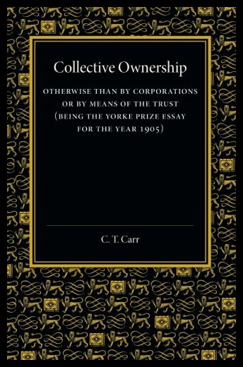 【预售】Collective Ownership: Otherwise Than by Corporati