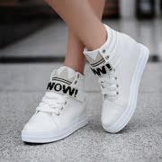 Odd end of spring and autumn love women's shoes shoes and thick flat-bottom with the increase in high shoes strap casual shoes with Rhinestone tide