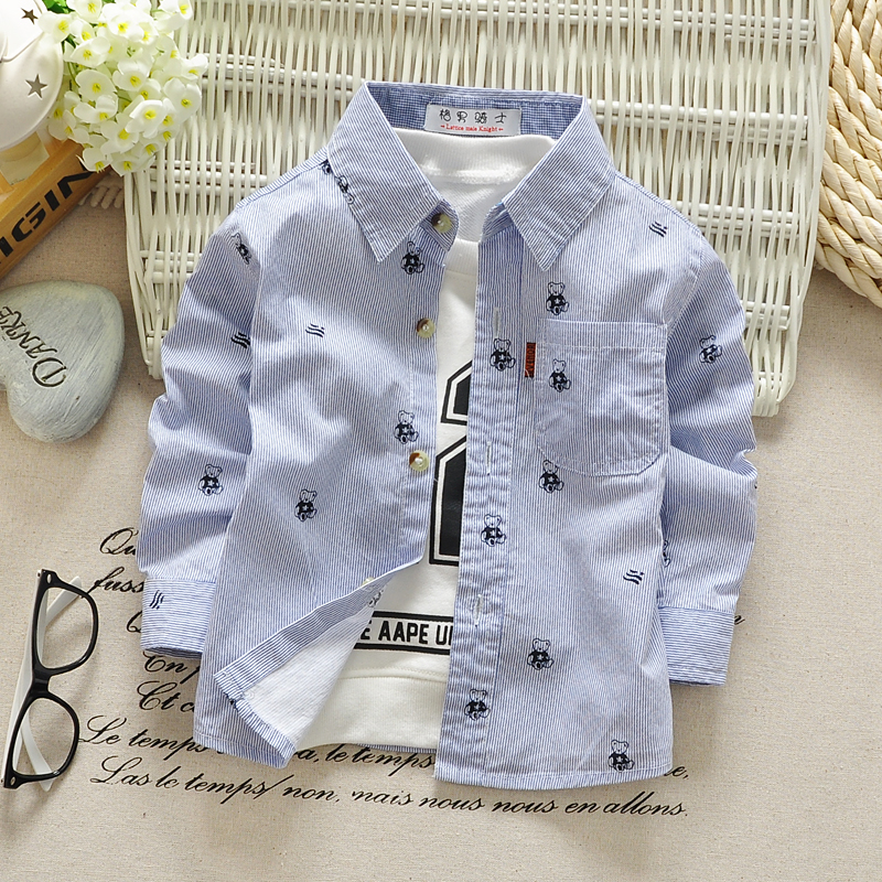 Chemise enfant à manche longue - Ref 2083984 Image 1