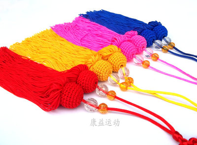 太极中流苏冰丝短剑穗