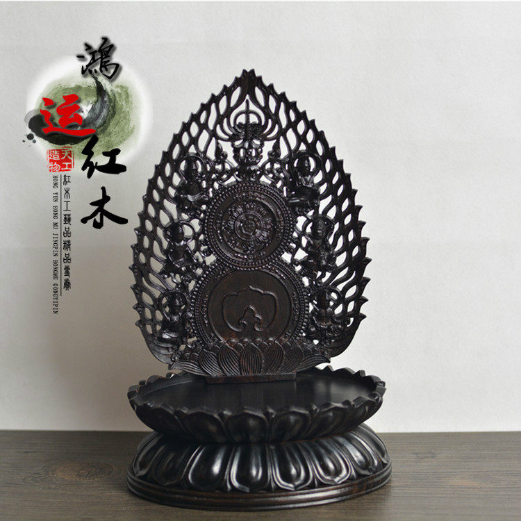 黑檀精雕观音佛像椭圆莲花底座/精品摆件茶壶奇石香炉木雕底座|msdalam kategori Aksesori rumah, ukiran, ukiran kayu - dari Buy2taobao.com untuk memberikan perkhidmatan ejen Taobao profesional membeli