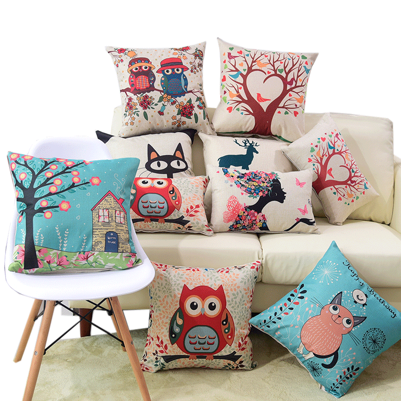 Nap Artifact Cartoon Sofa Pillow Lumbar Pillow Car Cushion Headrest Oxford Pillow Pillow Pillow Custom