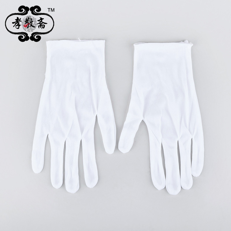 一次性手套白色抱骨灰盒红色安葬